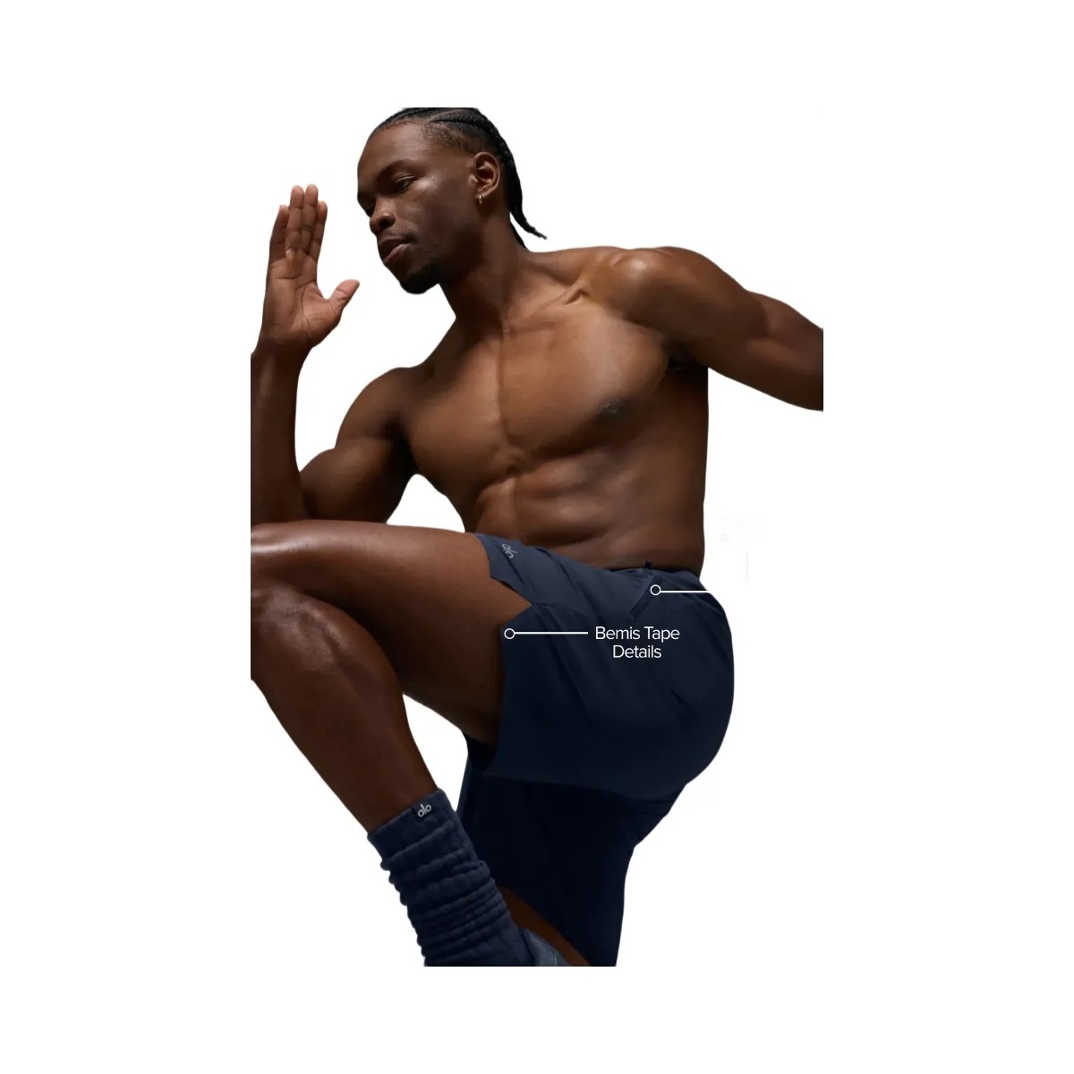 Alo Men's 7" Repetition Pro Short - Navy - HypeFly India View 3