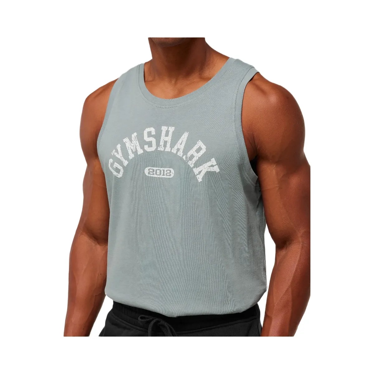 Gymshark 2012 Strength Tank - Denim Grey - HypeFly India View 4