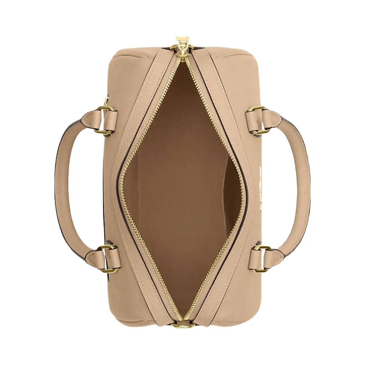 Coach Rowan Satchel Bag In Signature Leather Pebbled Leather-Im-Oat - HypeFly India View 2