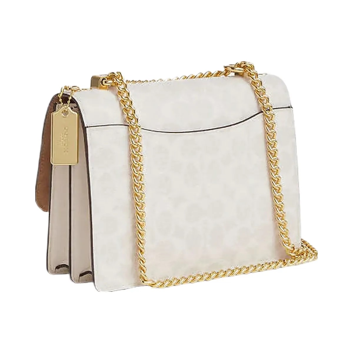 Coach Klare Crossbody Bag In Signature Canvas Signature Canvas-Gold-White-Chalk - HypeFly India View 2