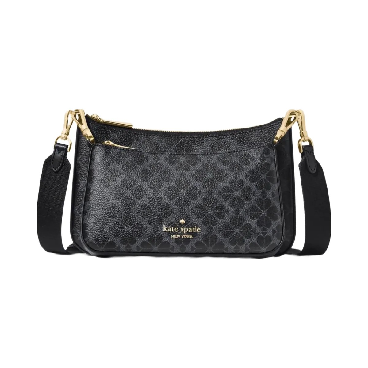 Kate Spade Flower Small Crossbody Black - HypeFly India View 1