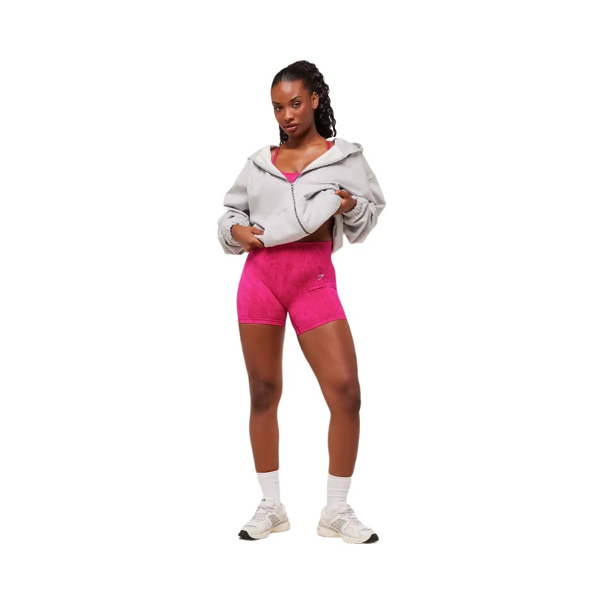 Gymshark Adapt Camo Seamless Shorts - Build Pink/Energy Pink - HypeFly India View 4