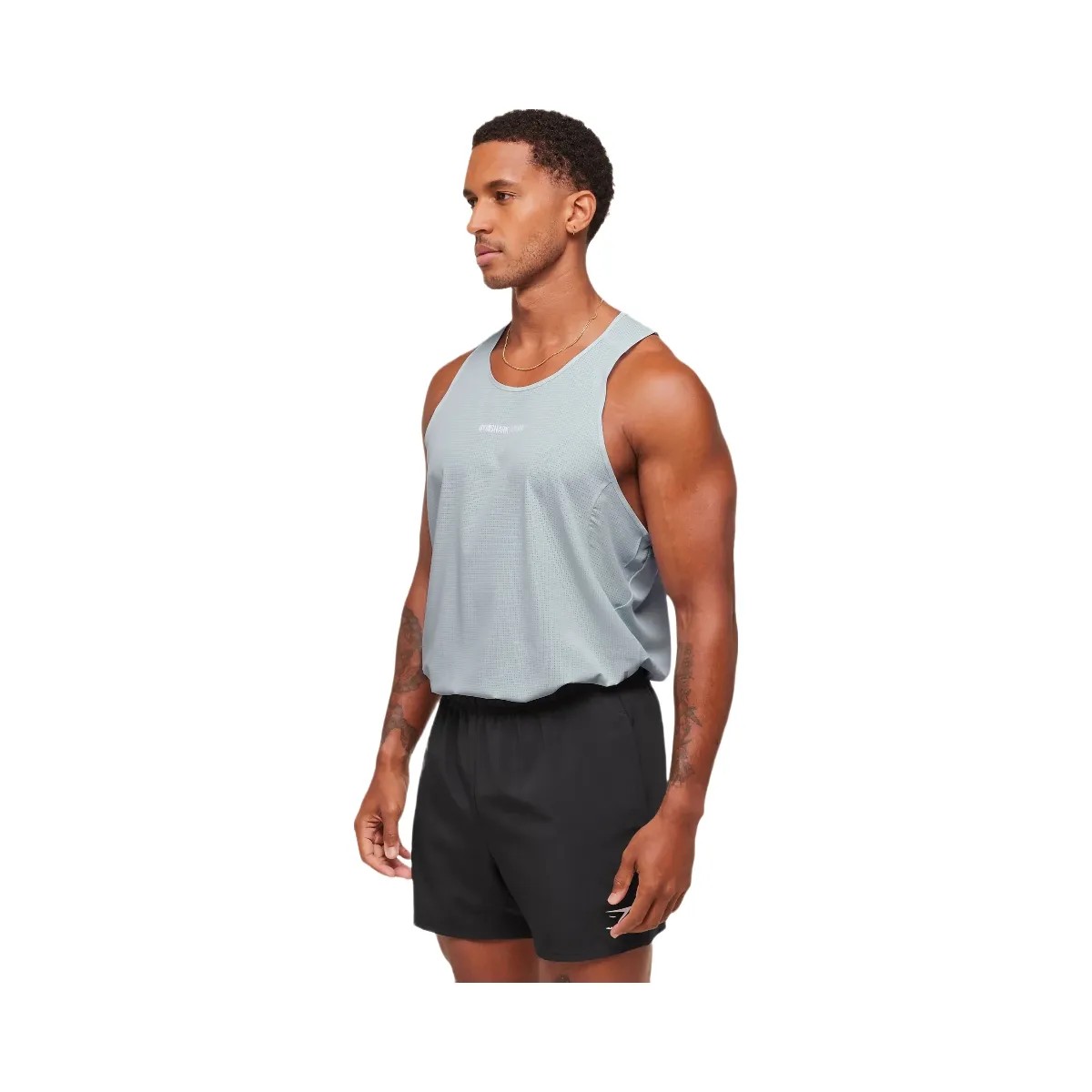 Gymshark Running Tank - Smoke Blue - HypeFly India View 3