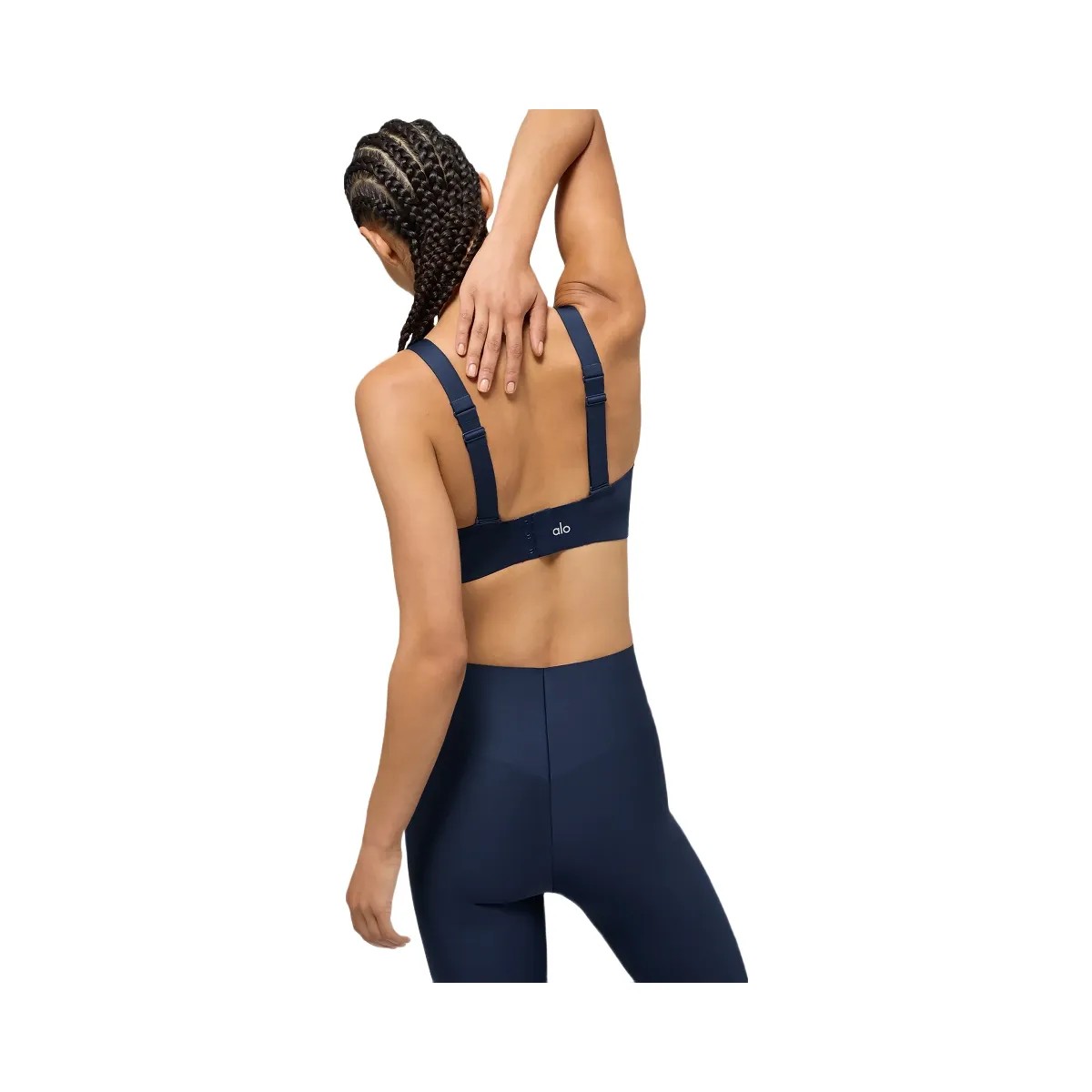 Alo Women's Airlift Strength Bra - Navy - HypeFly India View 4