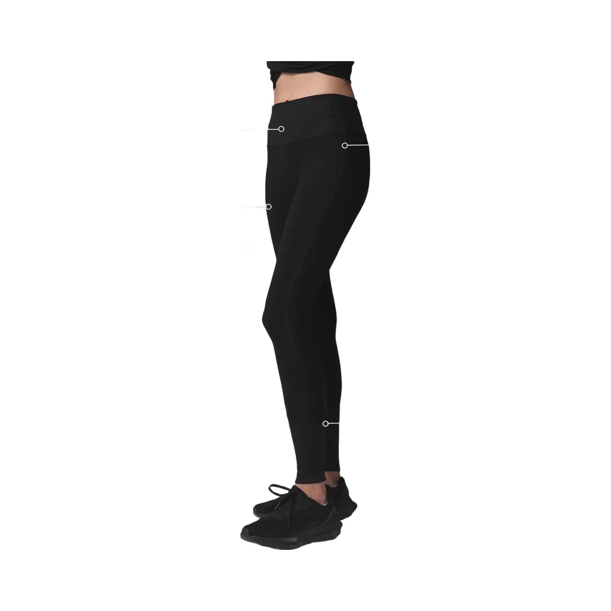 Alo Women's High-Waist Alosoft Lounge Legging - Black - HypeFly India View 2