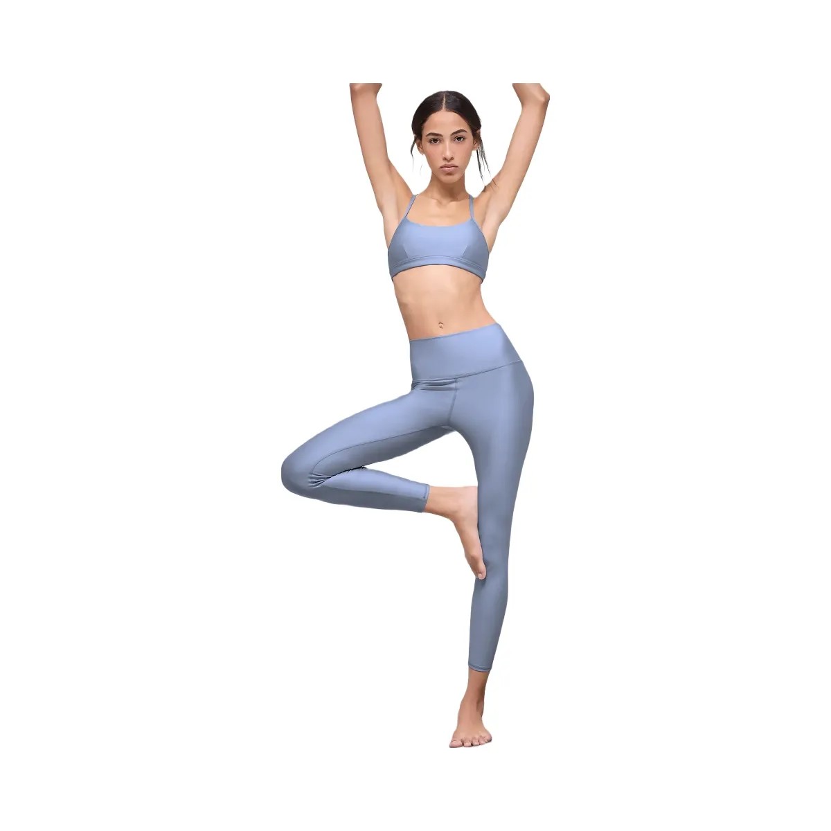 Alo Women's 7/8 High-Waist Airlift Legging - Winter Frost - HypeFly India View 4