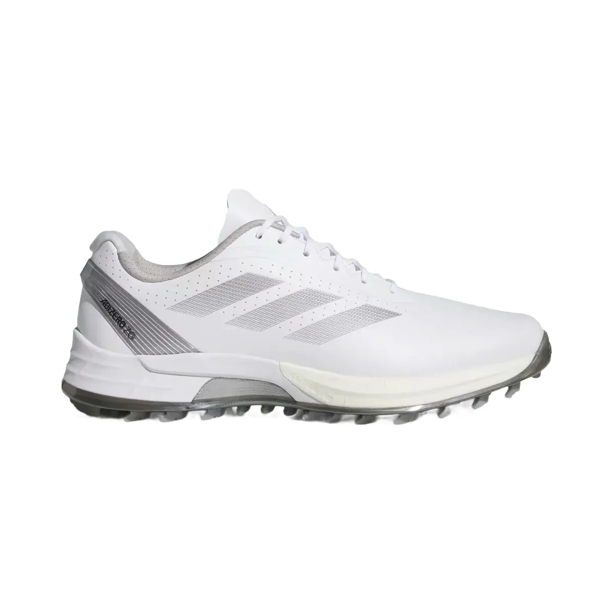 Adidas Adizero Zg Spikeless Golf Cloud White Silver Metallic - HypeFly India View 1