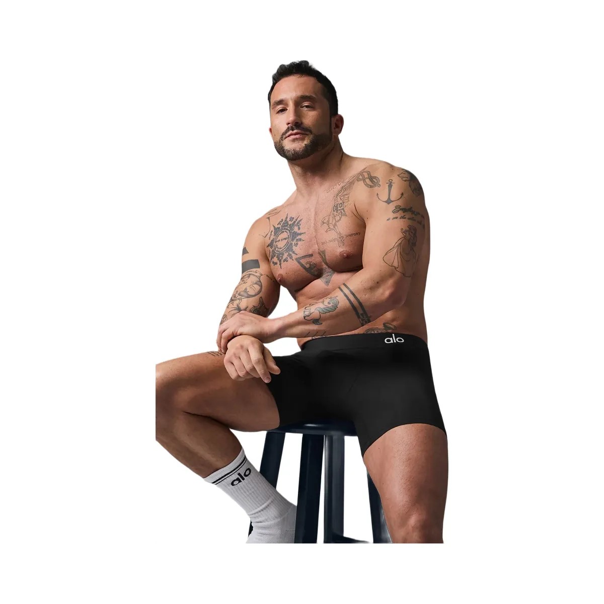 Alo Men's Hero Performance Boxer - Black - HypeFly India View 2