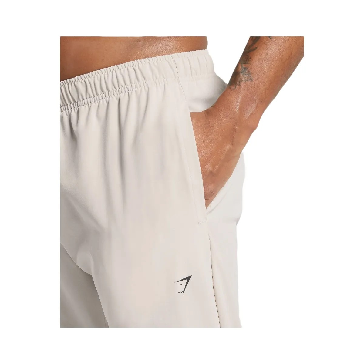 Gymshark Keep Showing Up Joggers - Pebble Grey - HypeFly India View 4