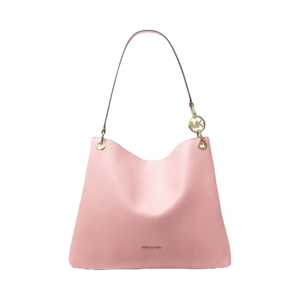 Michael Kors Christina Large Pebbled Leather Shoulder Bag Powder Blush - HypeFly India View 1