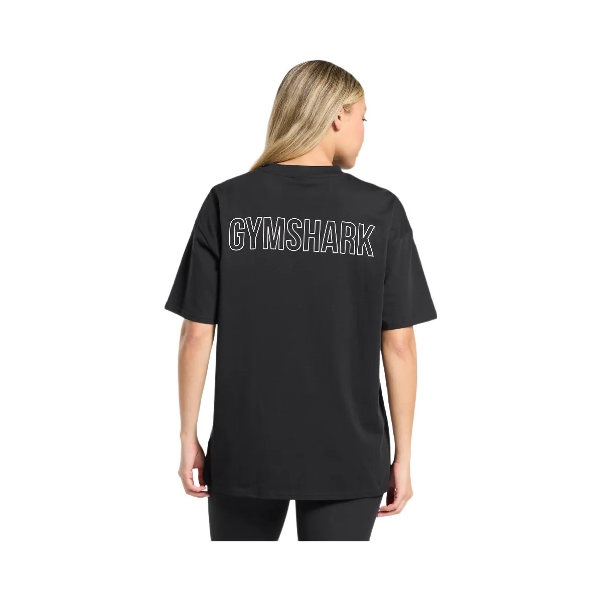 Gymshark Trace Graphic Oversized T-Shirt - Black - HypeFly India View 5