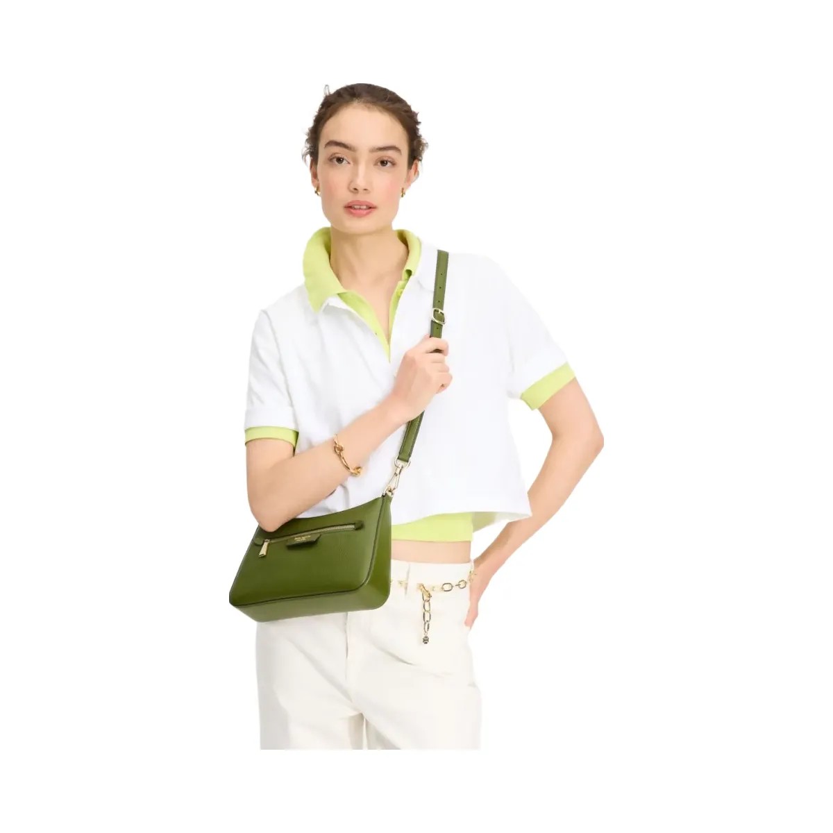 Kate Spade HUDSON convertible crossbody bag Jungle Vine - HypeFly India View 2