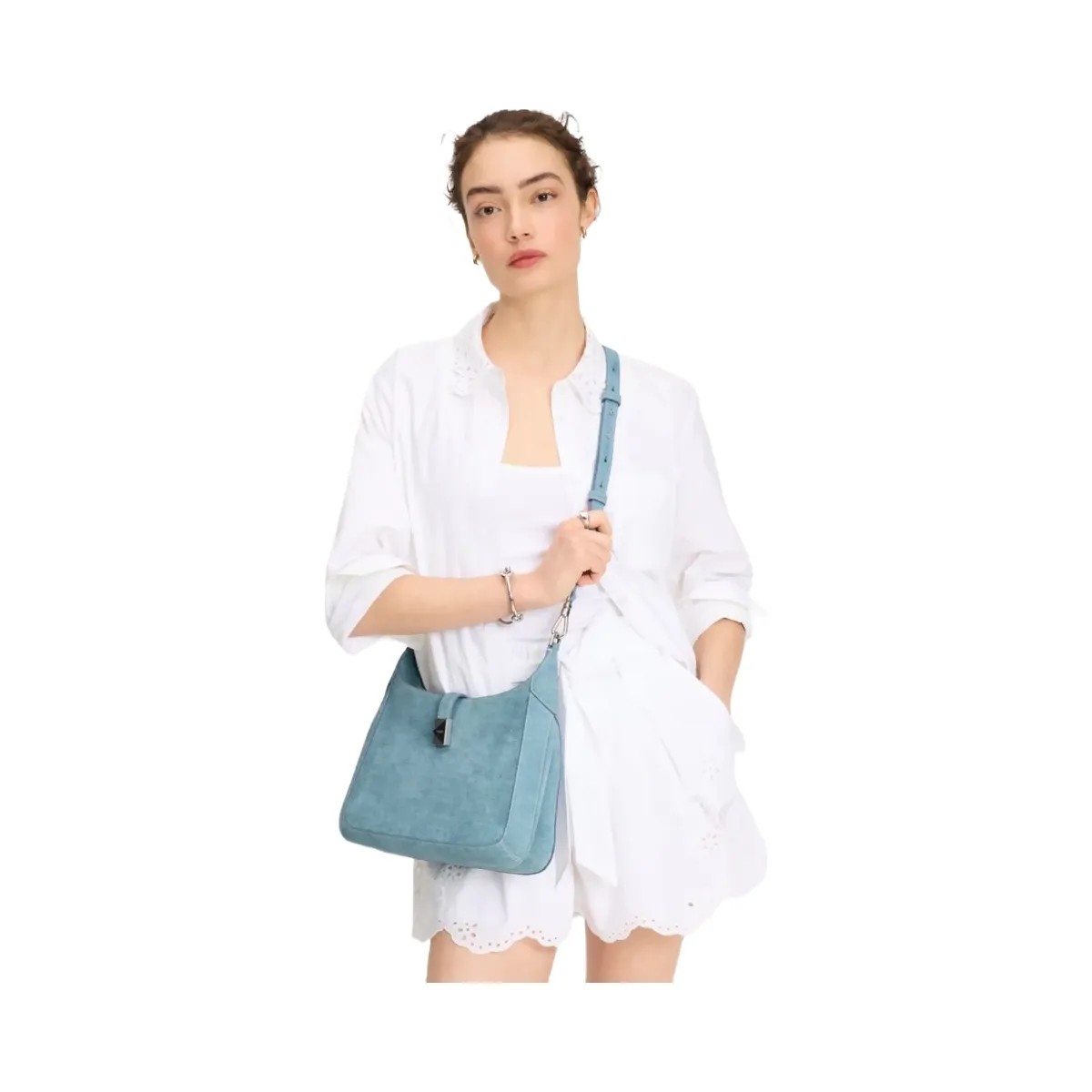Kate Spade Deco Denim Hobo Bag Blue Multi - HypeFly India View 2
