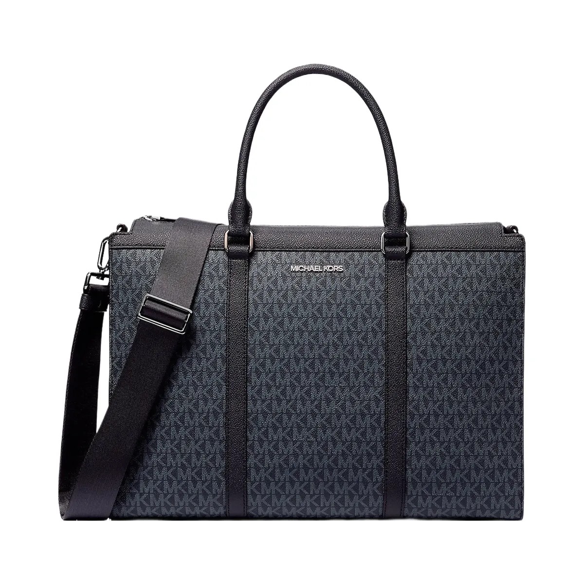 Michael Kors Cooper Signature Logo Briefcase Admrl-Plblue - HypeFly India View 1