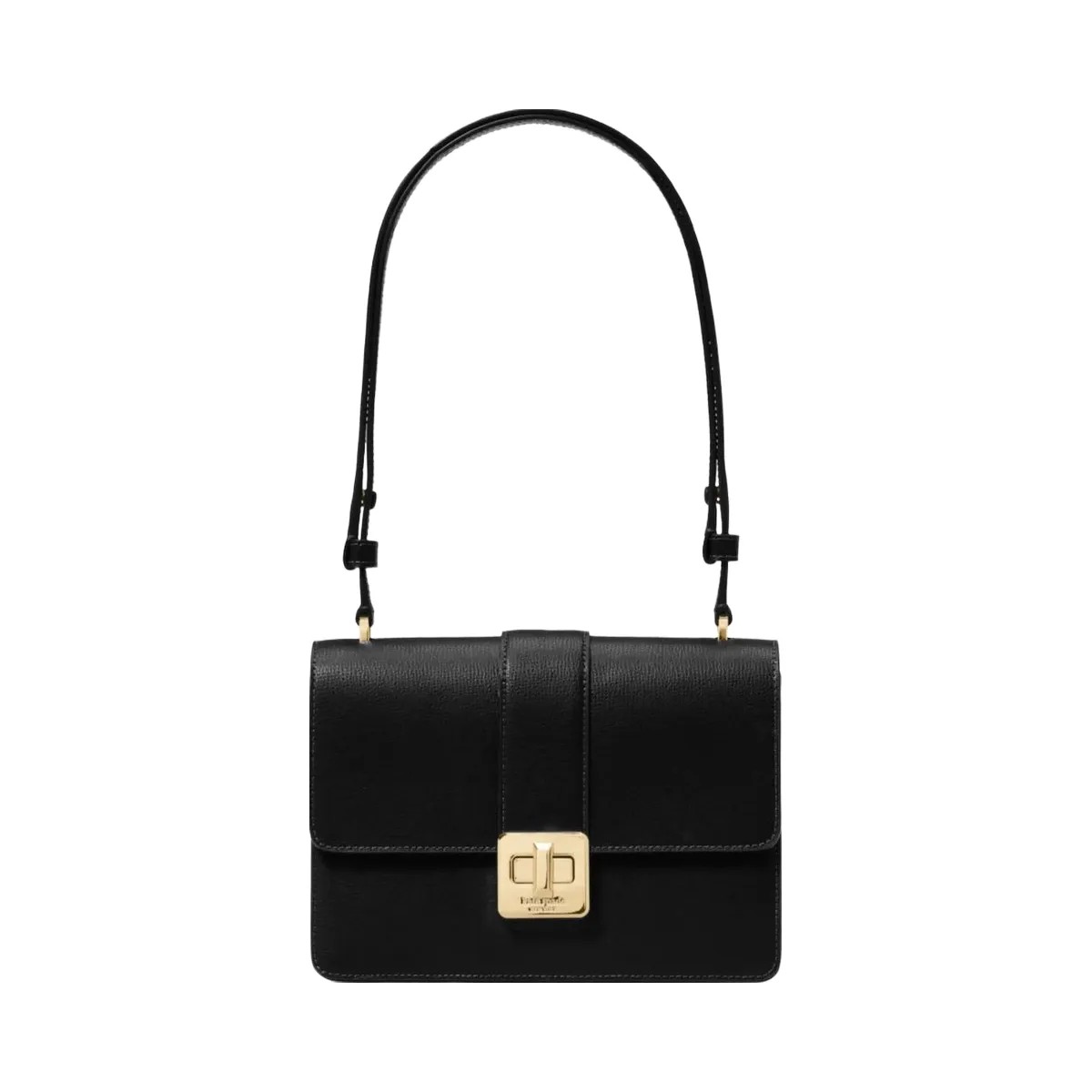 Kate Spade Phoebe Turnlock Shoulder Bag Black - HypeFly India View 1