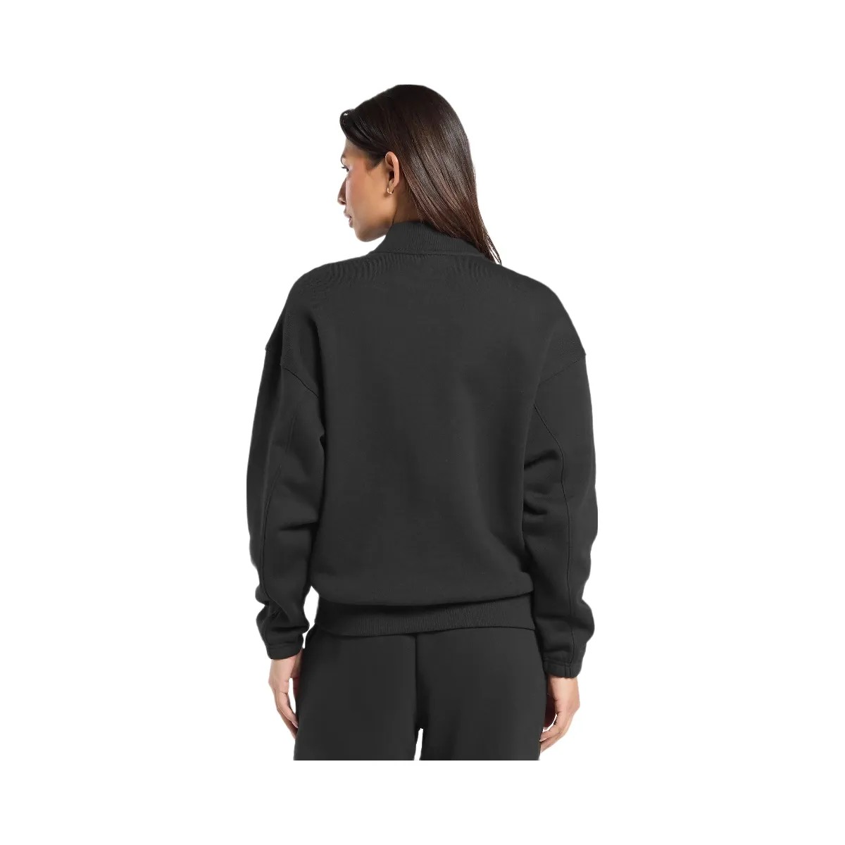 Gymshark Rest Day Sweats 2.0 1/4 Zip Pullover - Black - HypeFly India View 2