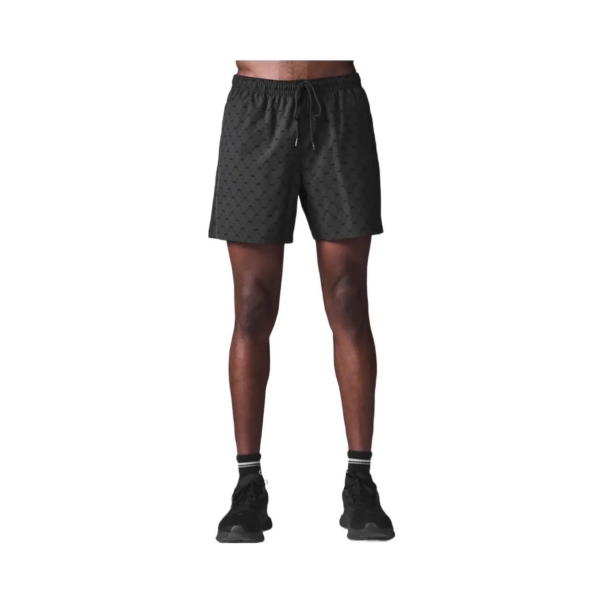Alo Men's 7'' Diamond Circuit Short - Anthracite/Black - HypeFly India View 1