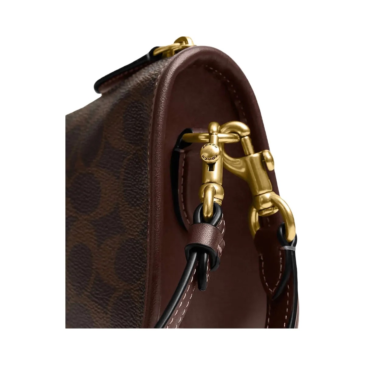 Coach Waverly Bag In Signature Canvas Signature Canvas-Brass-Maple - HypeFly India View 3