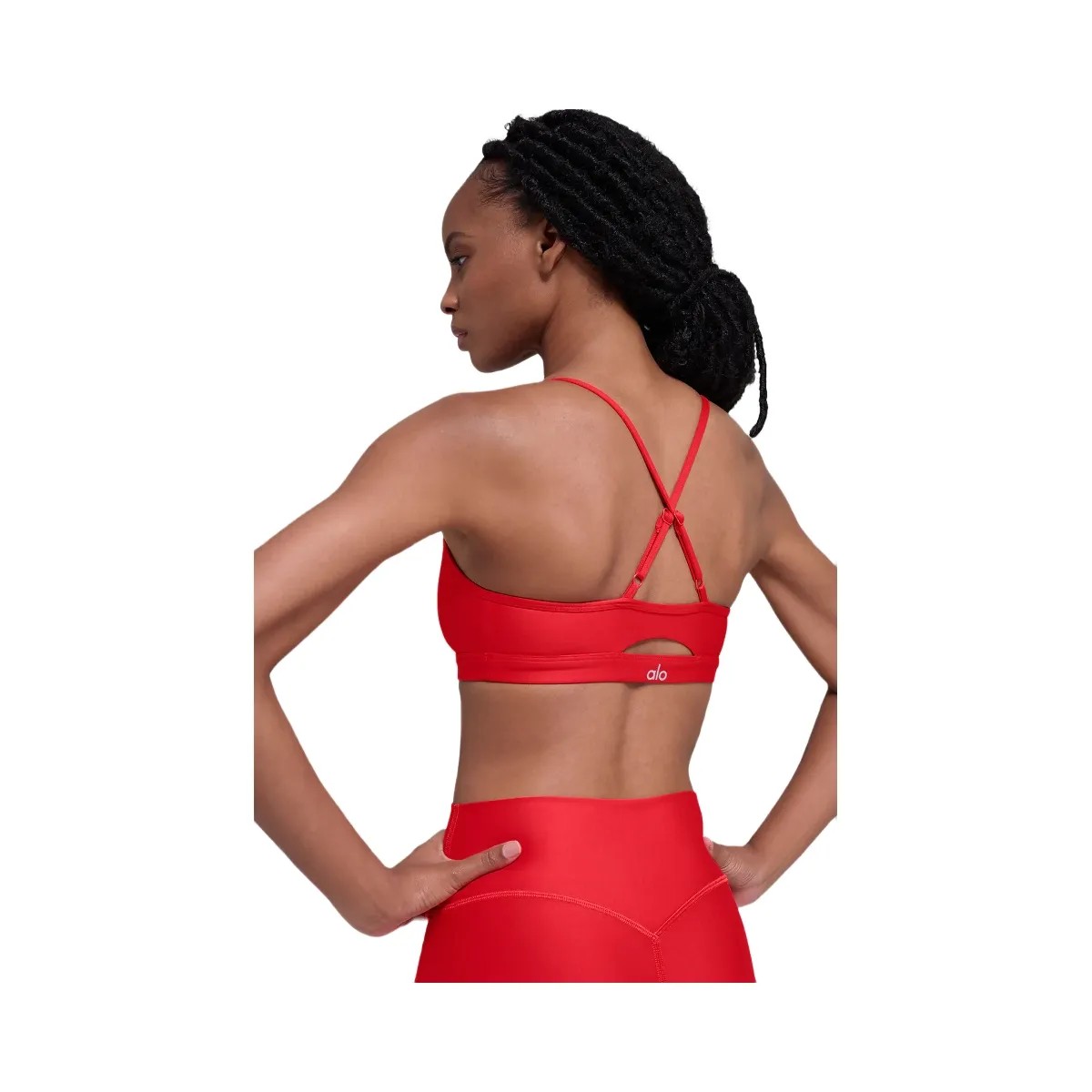Alo Women's Airlift Intrigue Bra - Bright Red - HypeFly India View 2