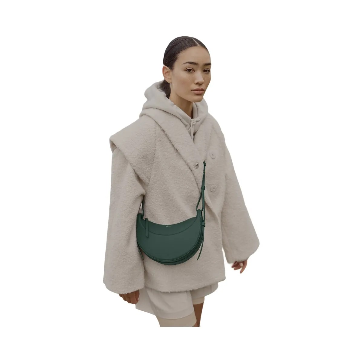 Polene Numero Dix Textured Green - HypeFly India View 6