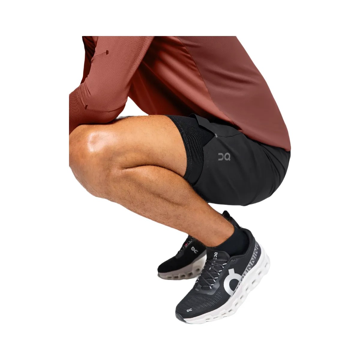On Performance Hybrid Short Black - HypeFly India View 3