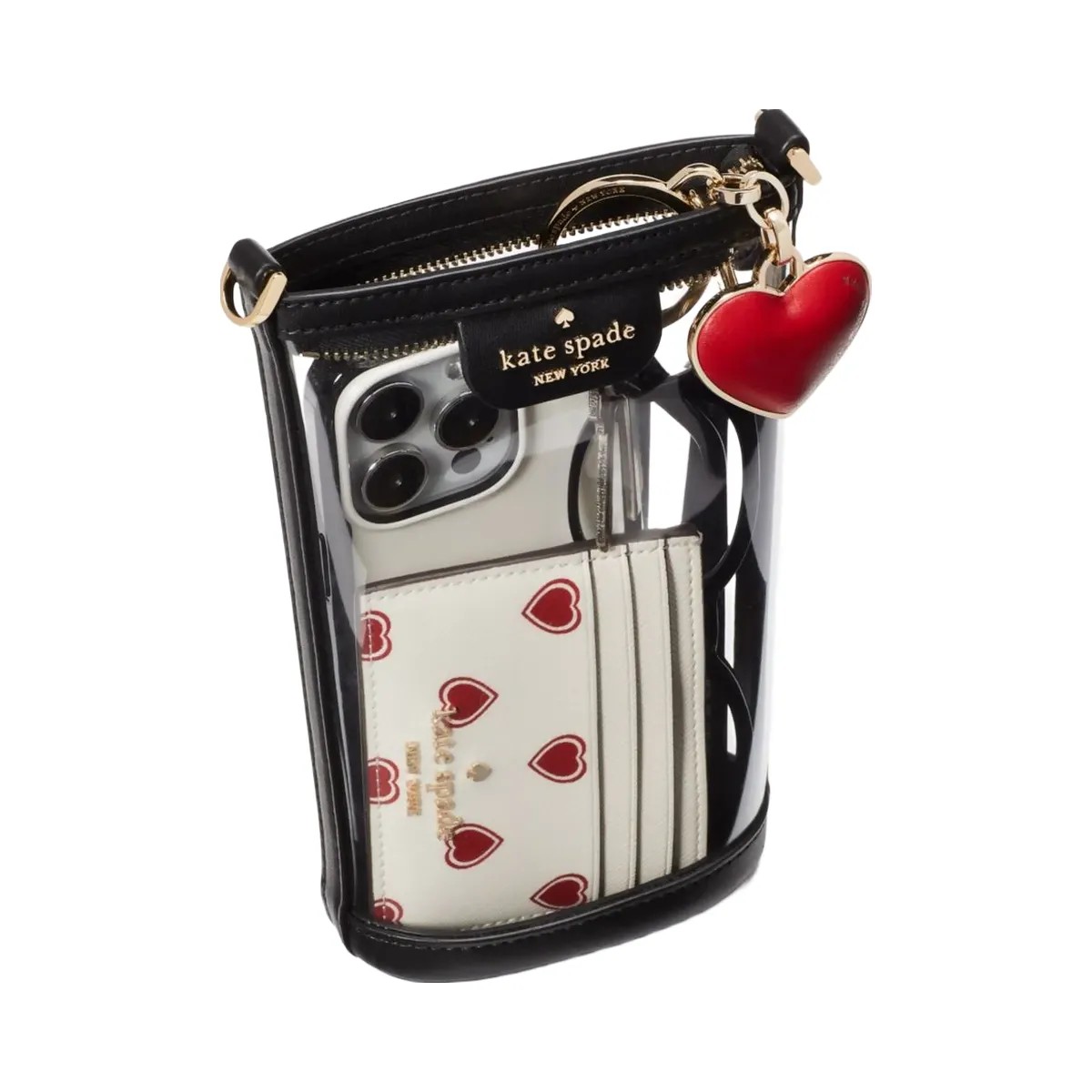 Kate Spade Clare Clear Phone Crossbody Black Multi - HypeFly India View 6
