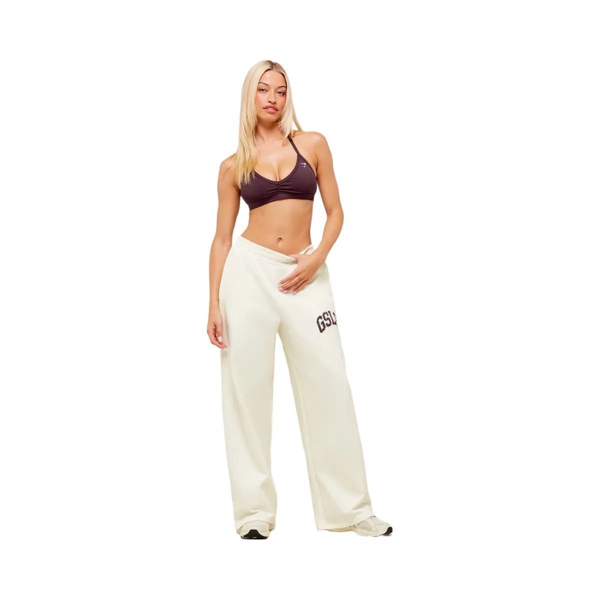 Gymshark GSLC Lifting Club Straight Leg Joggers - Soft White - HypeFly India View 4