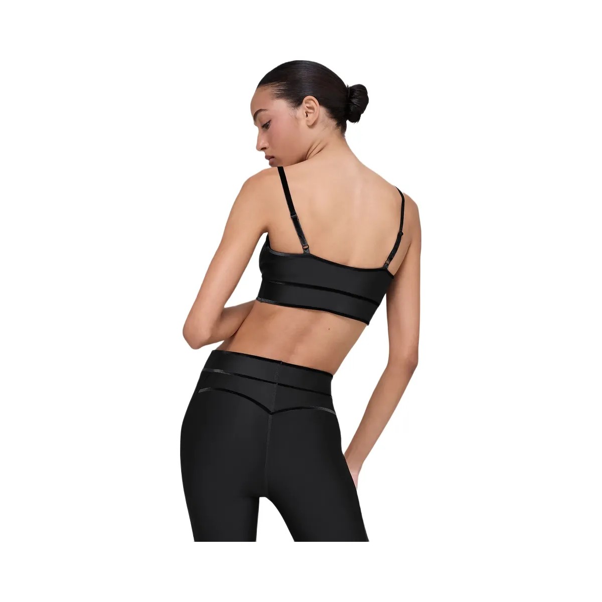 Alo Women's Airlift Love Language Bra - Black - HypeFly India View 4