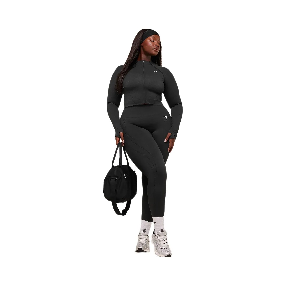 Gymshark VItal Warm Leggings - Black Marl - HypeFly India View 5