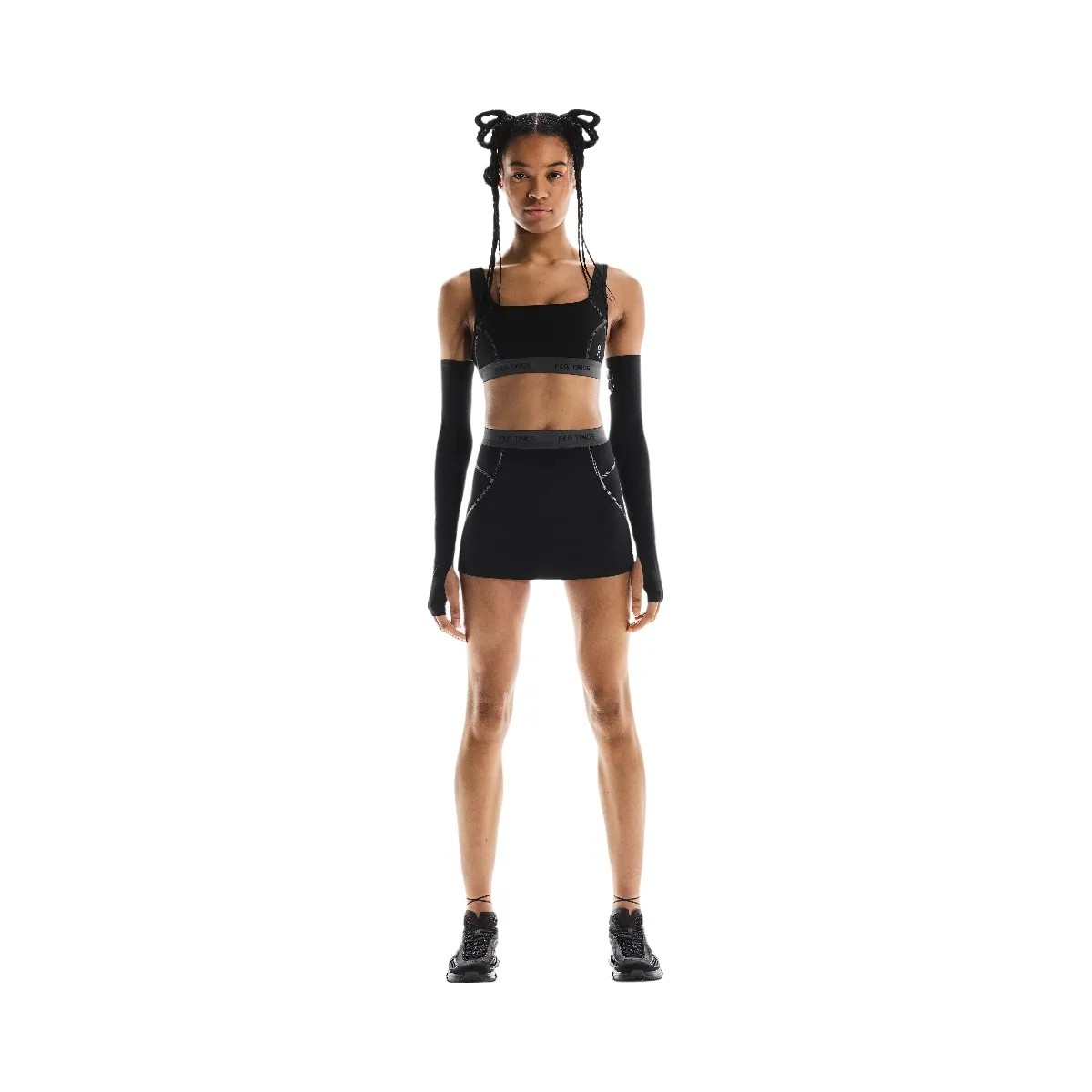On Studio Skort Fka Black  - HypeFly India View 2