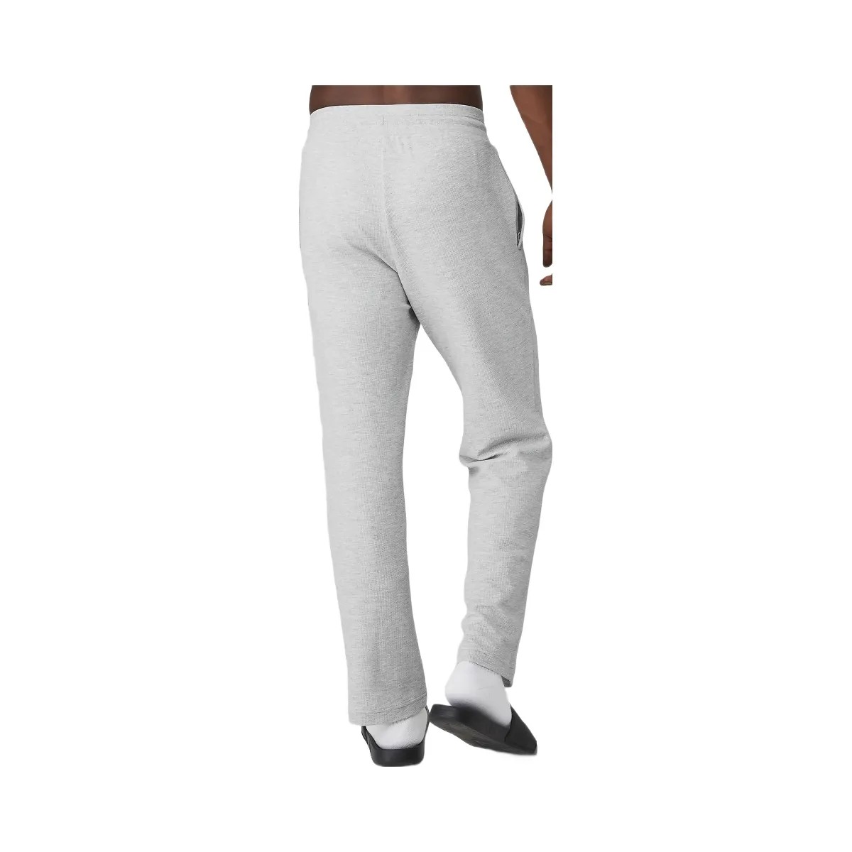 Alo Men's Micro Waffle Fast Break Sweatpant - Athletic Heather Grey - HypeFly India View 4