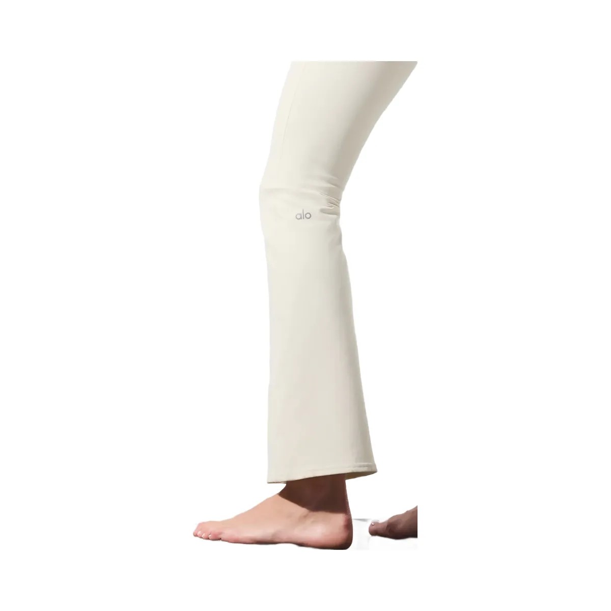 Alo Women's Airbrush High-Waist 7/8 Bootcut Legging - Ivory - HypeFly India View 2