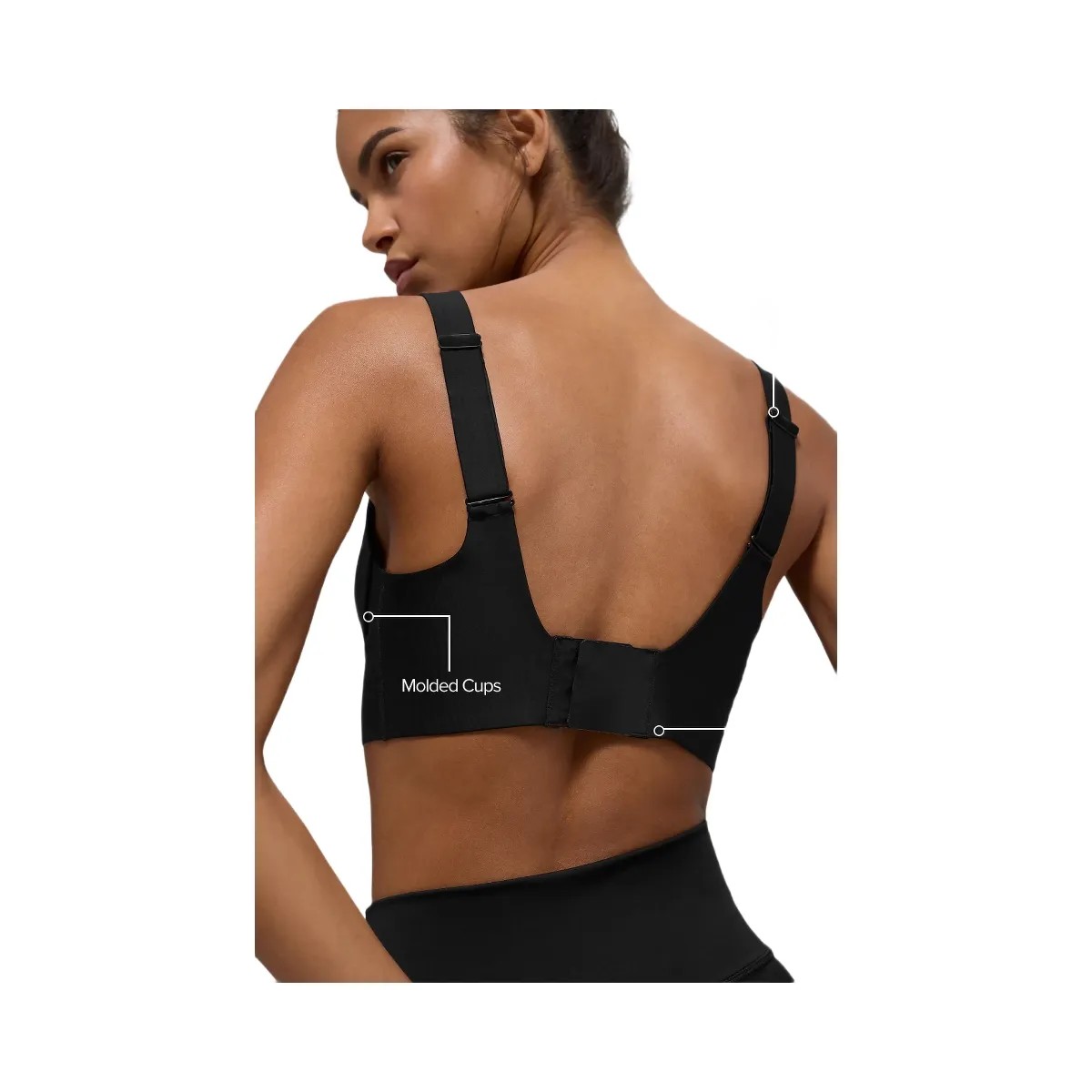 Alo Women's Airlift Endurance High-Impact Bra - Black - HypeFly India View 2