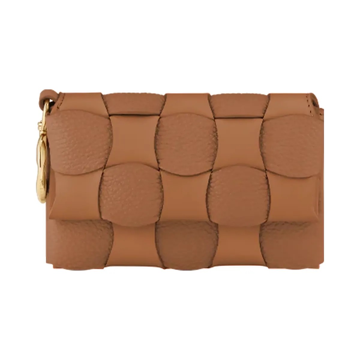 Polene Neiti Card Holder Duo Camel - HypeFly India View 1