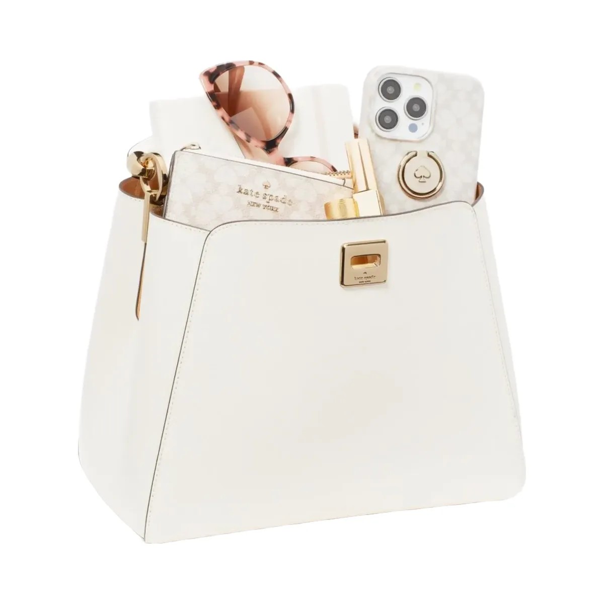 Kate Spade Phoebe Medium Top Handle Satchel Meringue - HypeFly India View 6