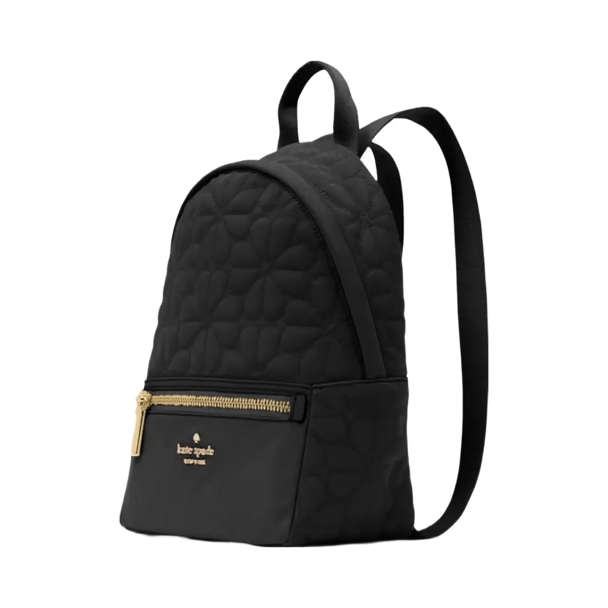Kate Spade Flower Quilted Fabric Small Backpack Black - HypeFly India View 3