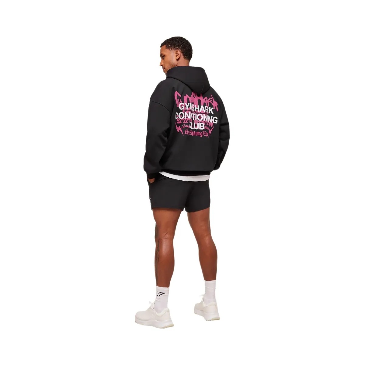 Gymshark GSCC Hoodie - Black - HypeFly India View 3