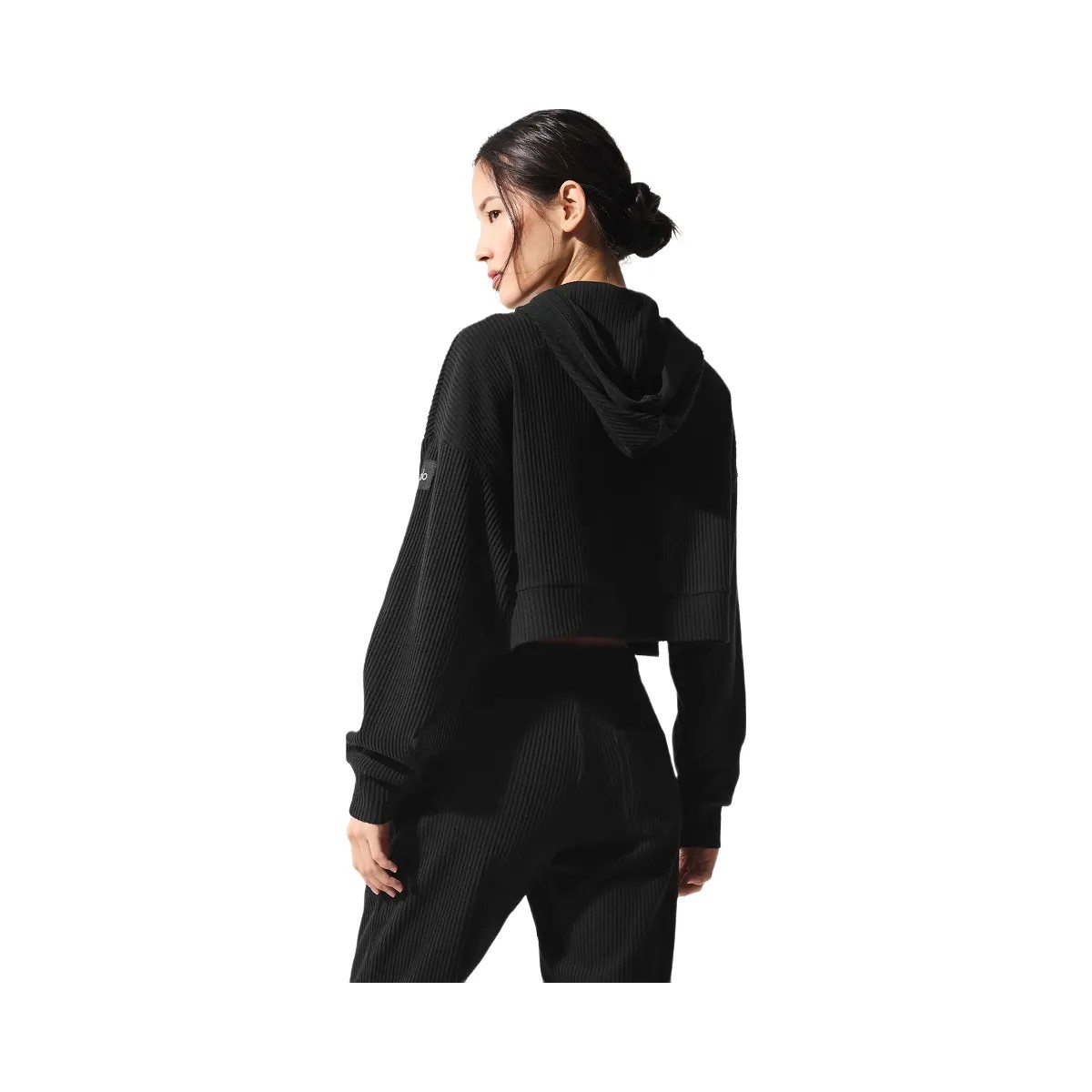 Alo Women's Muse Hoodie - Black - HypeFly India View 2