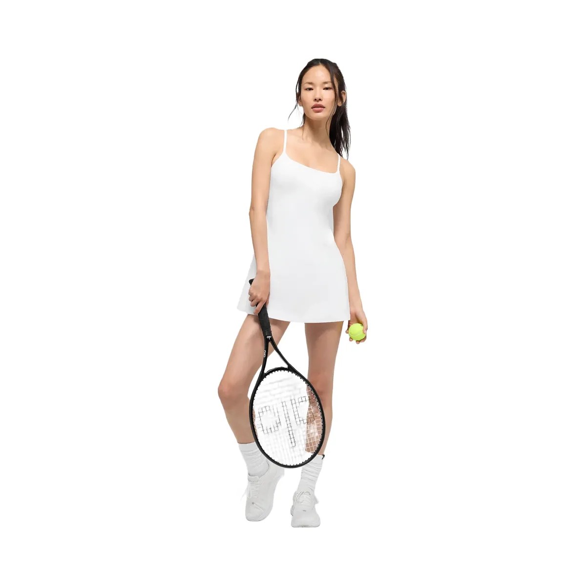 Alo Women's Alosoft Encore Tennis Dress - White - HypeFly India View 5