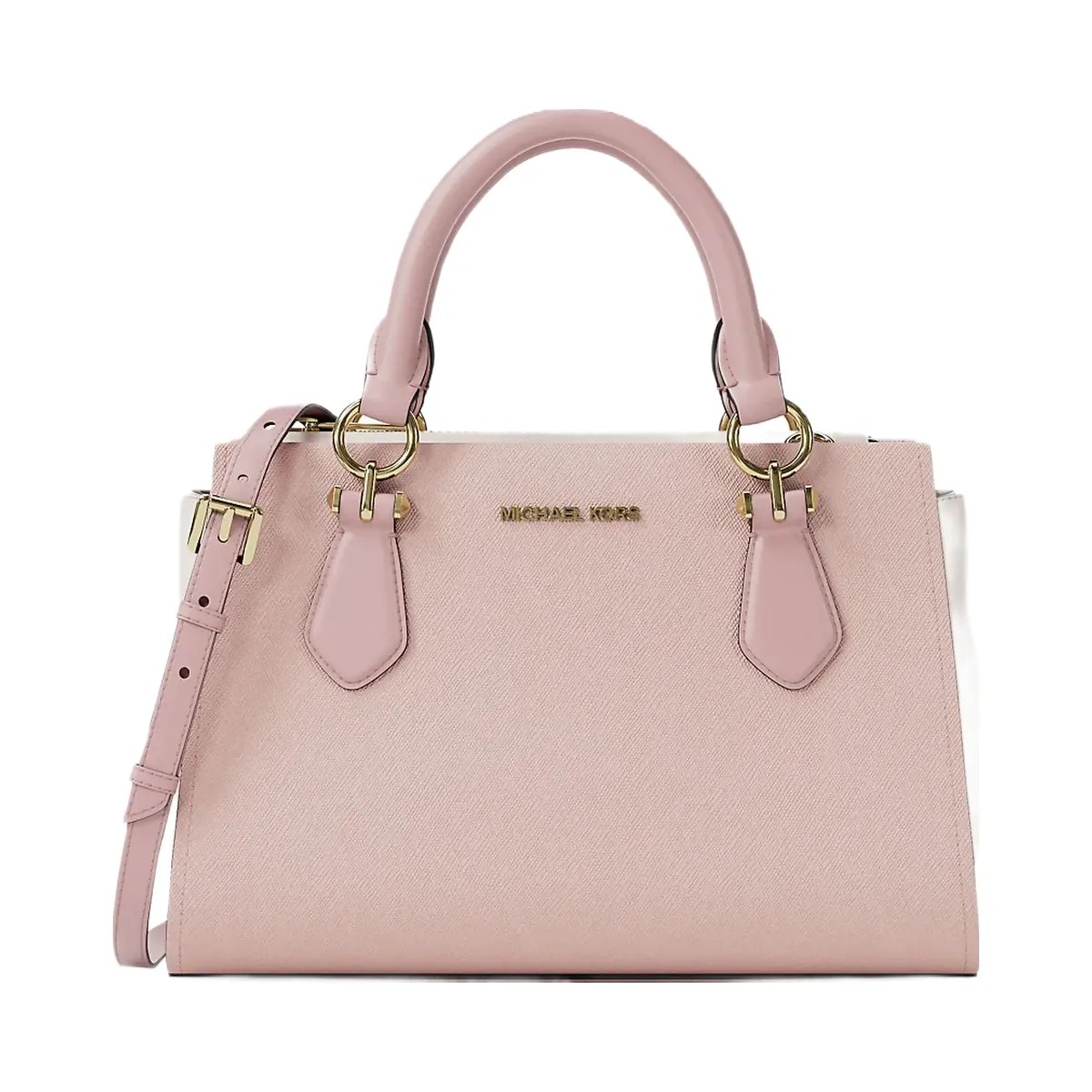 Michael Kors Marilyn Small Color-Block Saffiano Leather Messenger Bag Pwd Blsh Mlt - HypeFly India View 1