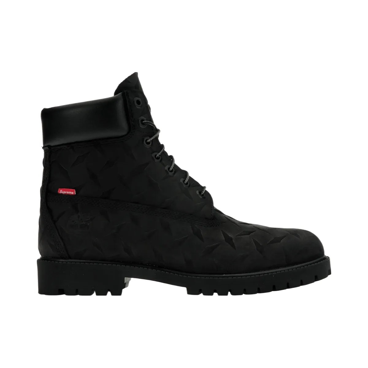 Timberland 6" Premium Waterproof Boot Supreme Diamond Plate Black - HypeFly India View 1