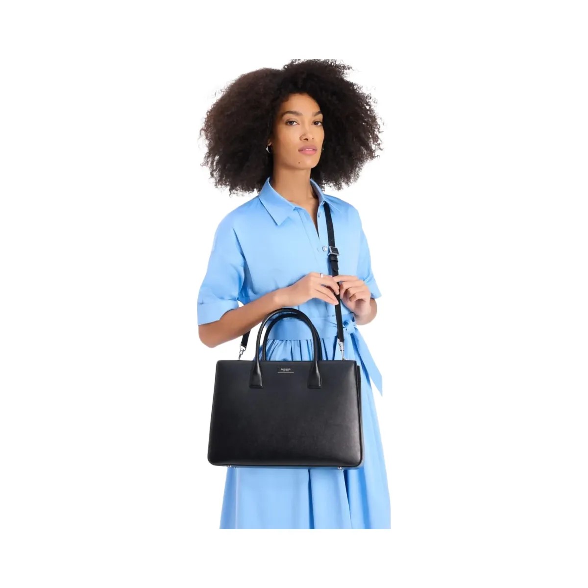 Kate Spade Sam Icon Large Tote Black - HypeFly India View 3