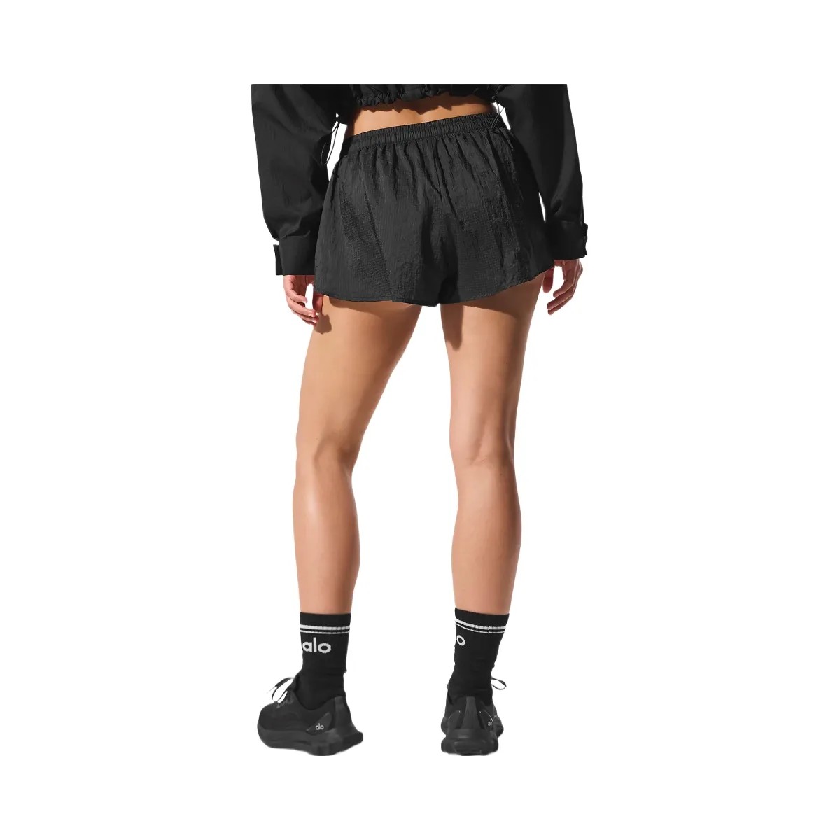 Alo Women's Game Time Short - Black - HypeFly India View 3