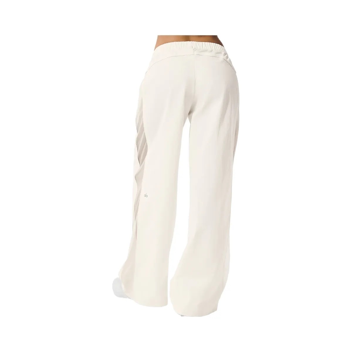 Alo Women's High-Waist Origin Wide Leg Track Pant - Ivory - HypeFly India View 3
