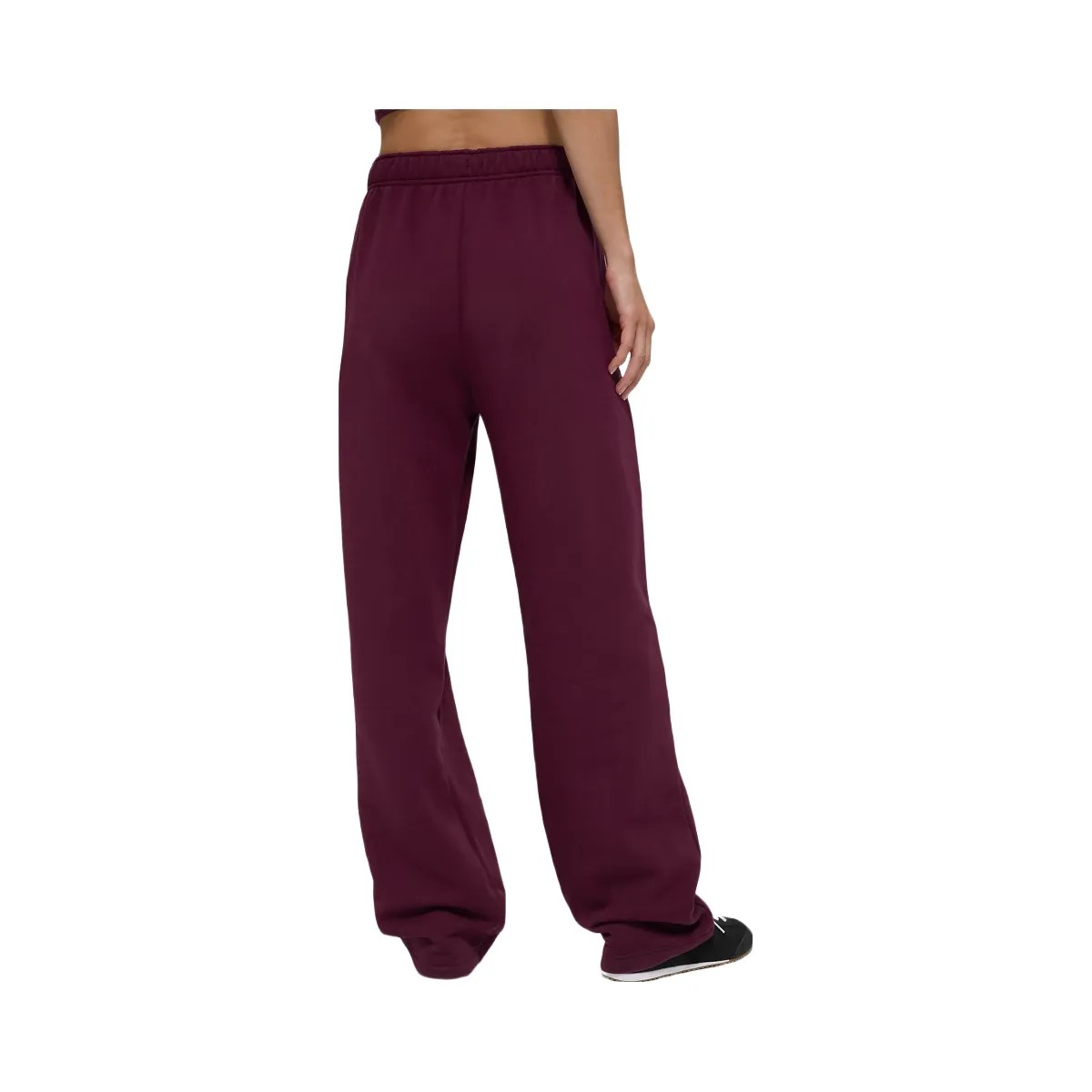 Alo Women's Accolade Straight Leg Sweatpant - Burgundy - HypeFly India View 3