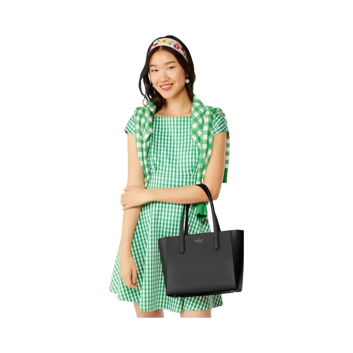 Kate Spade Staci Medium Tote Black - HypeFly India View 2