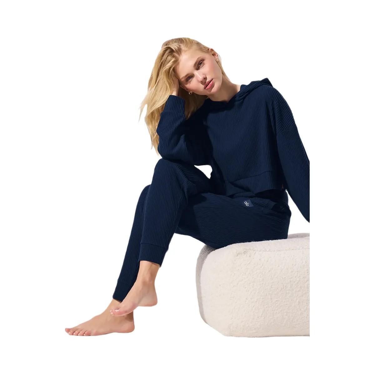 Alo Women's Muse Hoodie - Navy - HypeFly India View 5