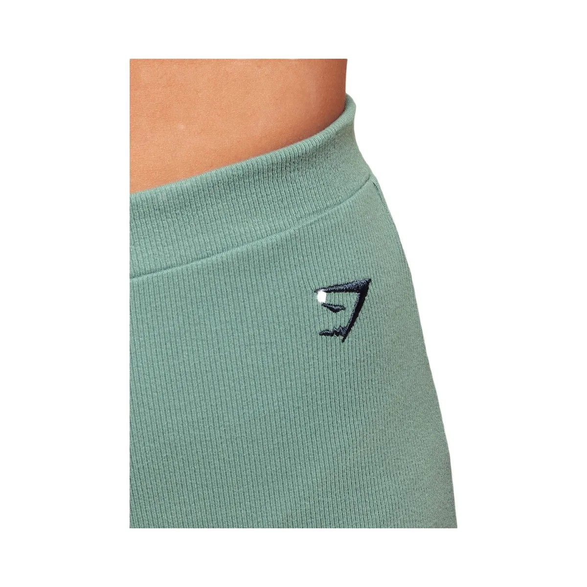 Gymshark Ribbed Cotton Straight Leg Pants - Celeste Blue/Heavy Blue - HypeFly India View 5