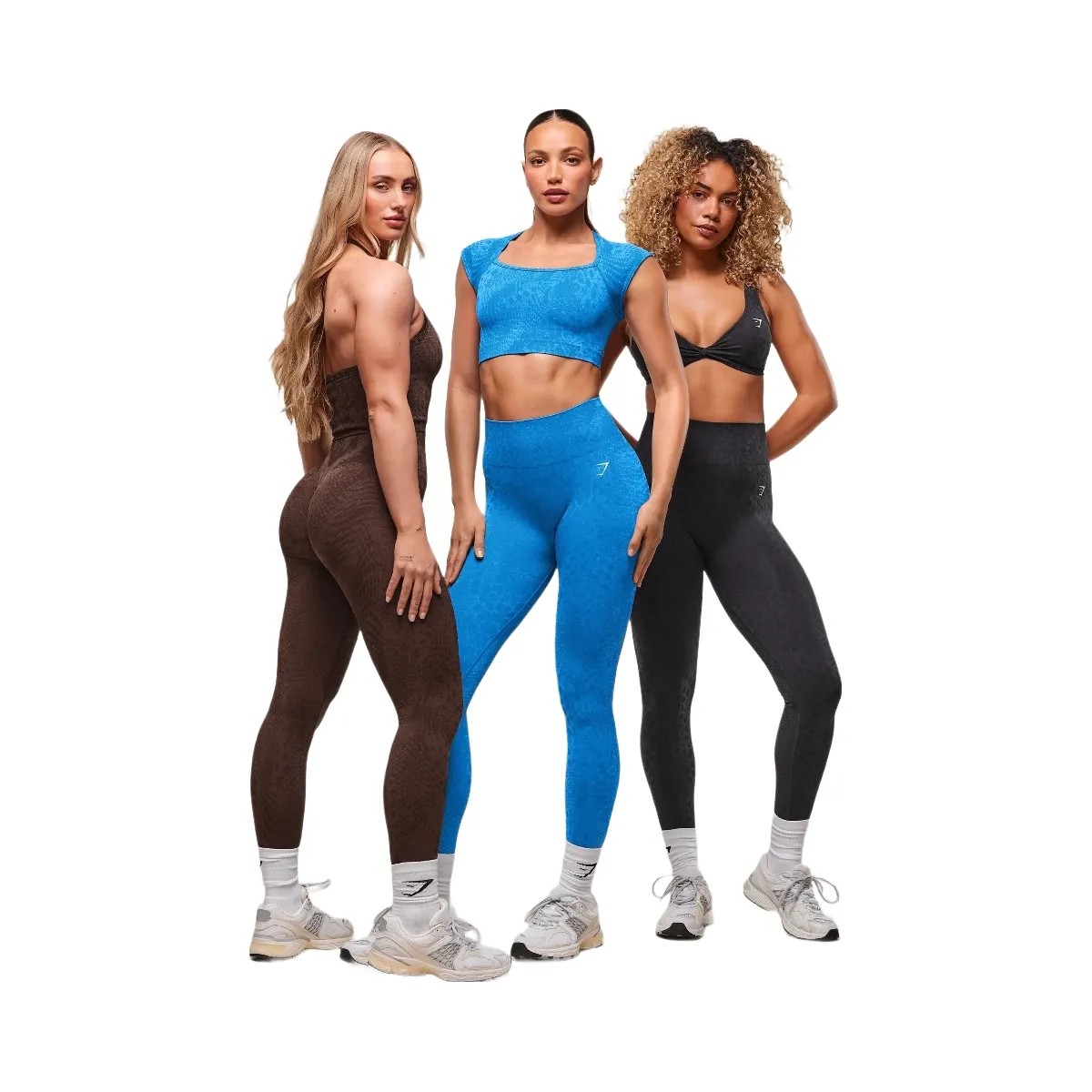 Gymshark Adapt Animal X Whitney Seamless Crop Top - Barbell Blue/Gentle Blue - HypeFly India View 6