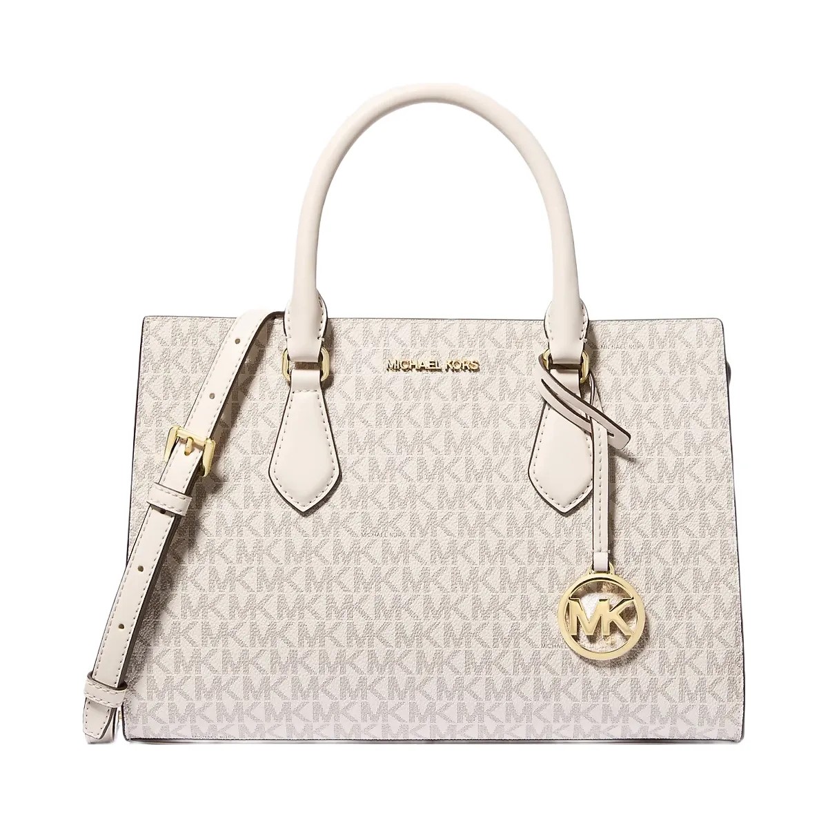 Michael Kors Sheila Medium Logo Satchel Lt Crm Multi - HypeFly India View 1